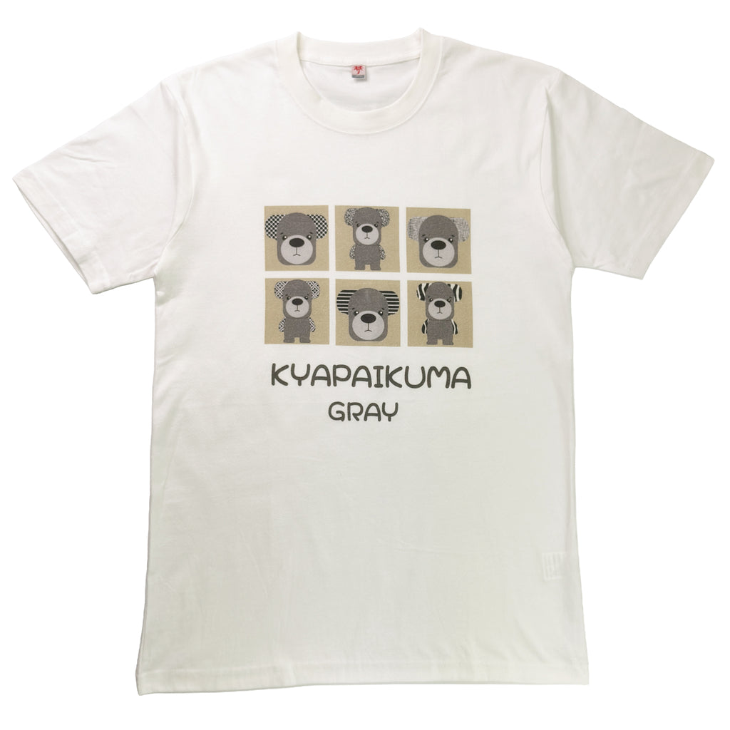 CLALAFOR｜きゃぱいくま半袖Tシャツ 6スクエア