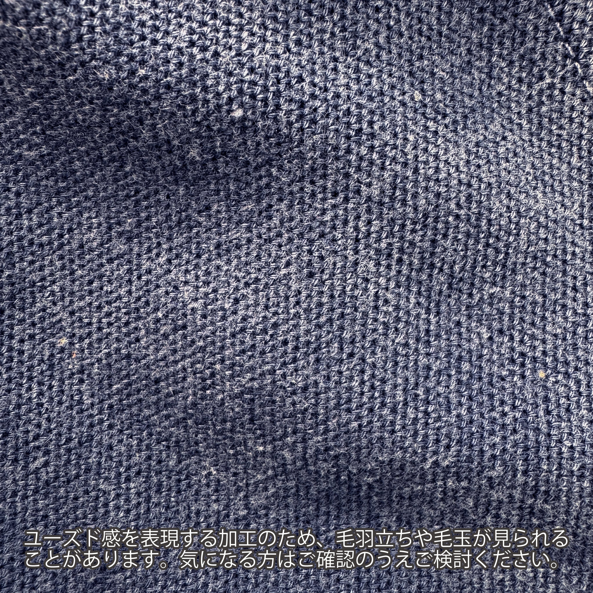 倉敷染　デニム調ヘビーウェイト半袖ポロシャツ【5S-110DNM】