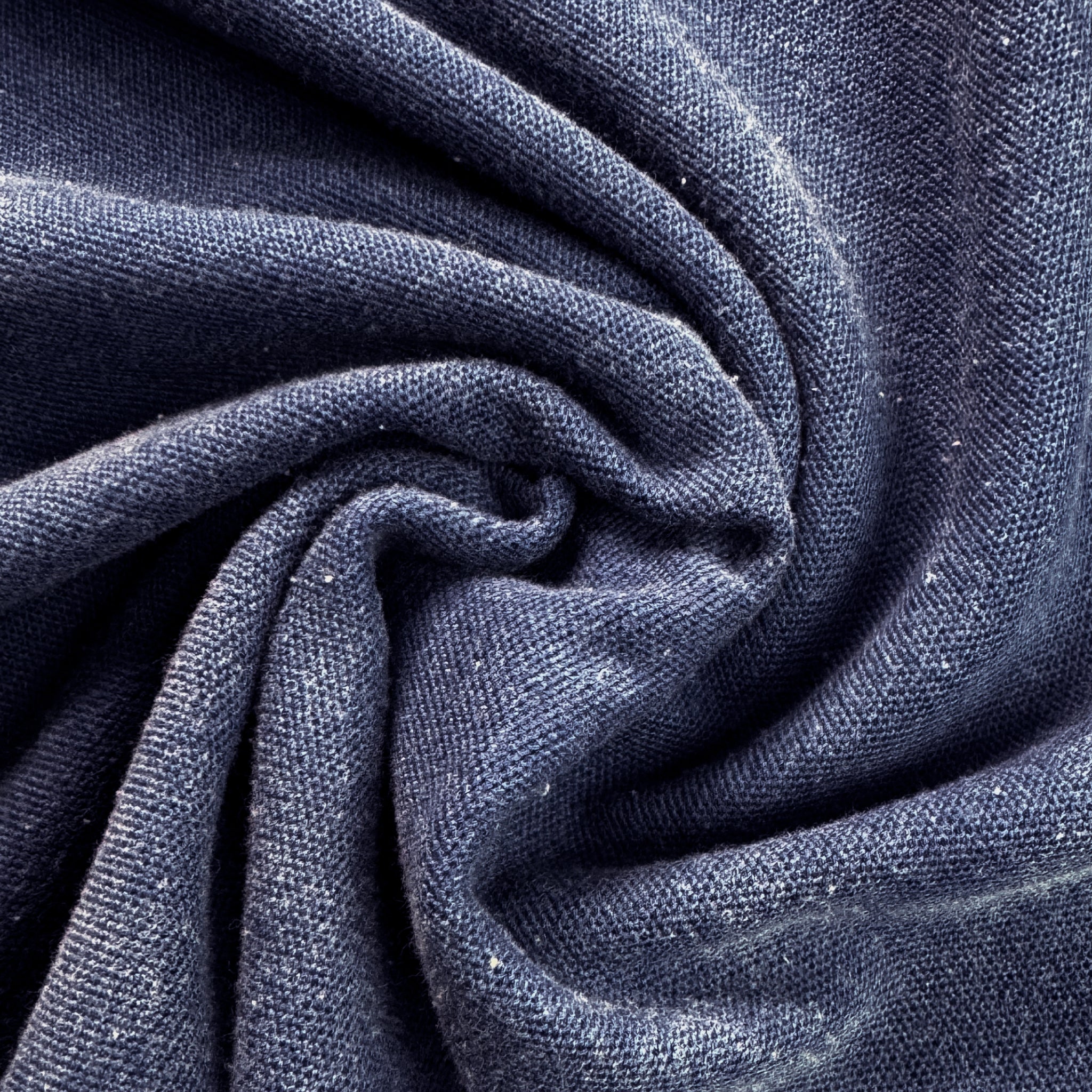 倉敷染　デニム調ヘビーウェイト半袖ポロシャツ【5S-110DNM】