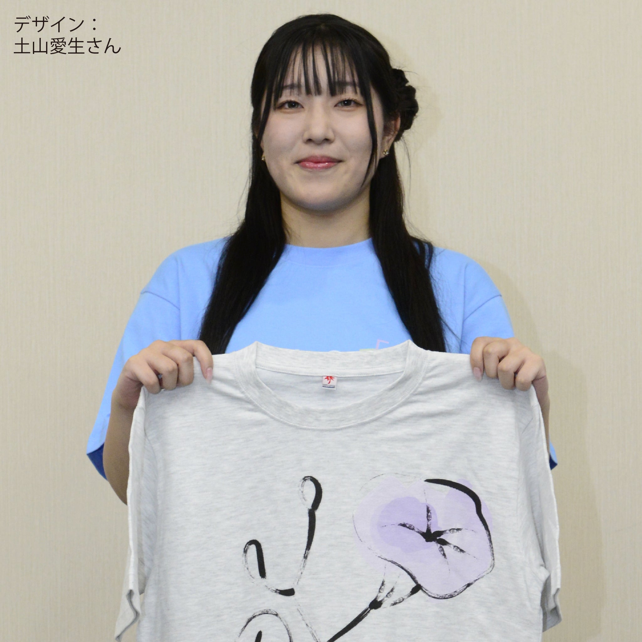 倉敷染　デニム調半袖Ｔシャツ　くらしき美人【5P-3021TMB】