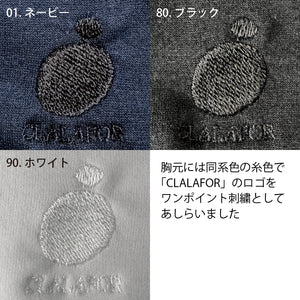 刺繍入スーパーヘビー長袖ポロシャツ CLALAFOR【5E-2051CLA】