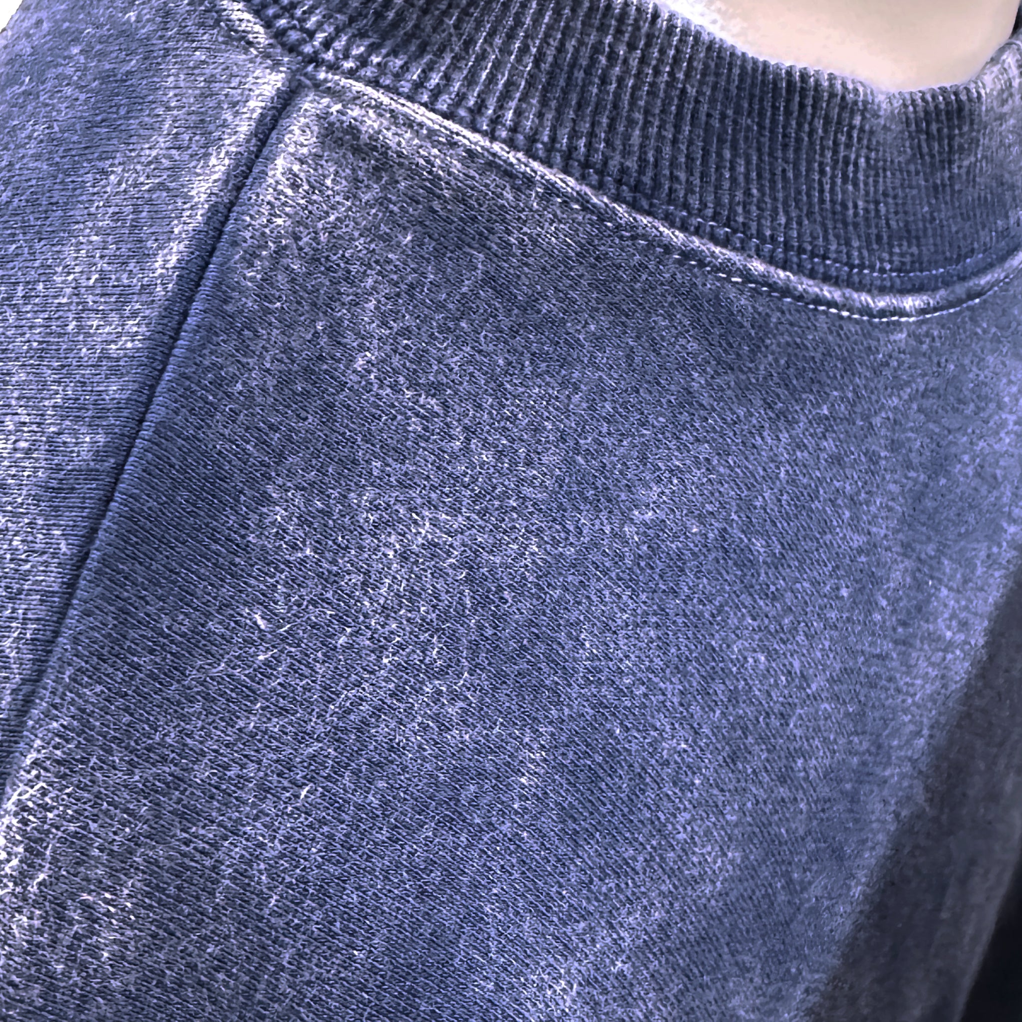 倉敷染　デニム調トレーナー【5F-2040DNM】