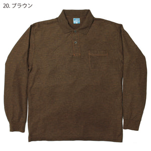 倉敷染_長袖ポロシャツ/硫化染め【383SD】 – CLALAFOR