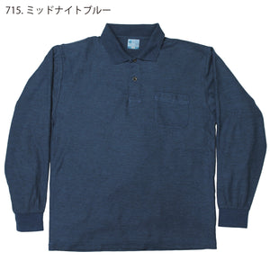 倉敷染_長袖ポロシャツ/硫化染め【383SD】 – CLALAFOR