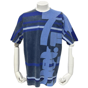 倉敷染　デニム調半袖Ｔシャツ　倉敷ロゴ風【5P-3021THL】