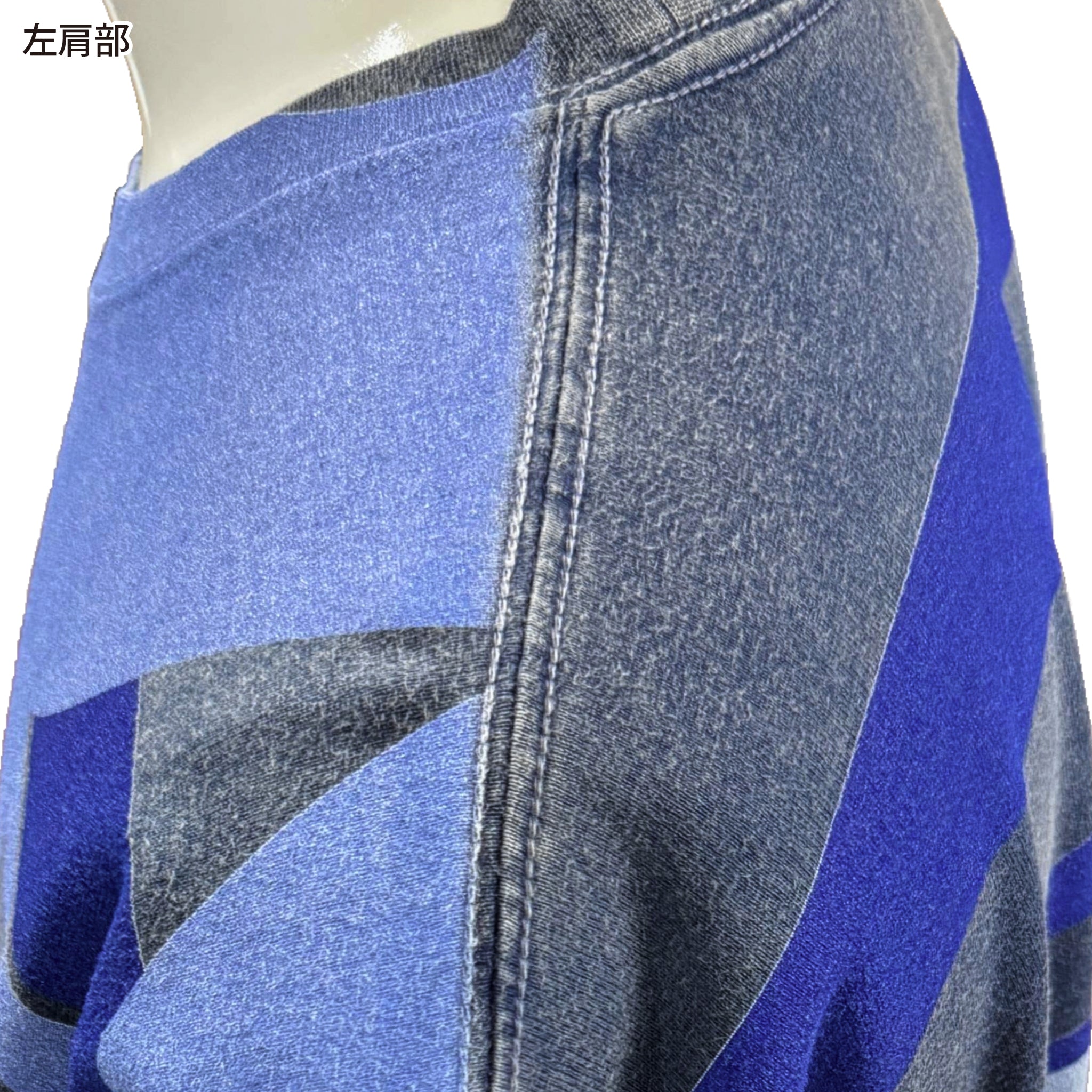 倉敷染　デニム調半袖Ｔシャツ　倉敷ロゴ風【5P-3021THL】