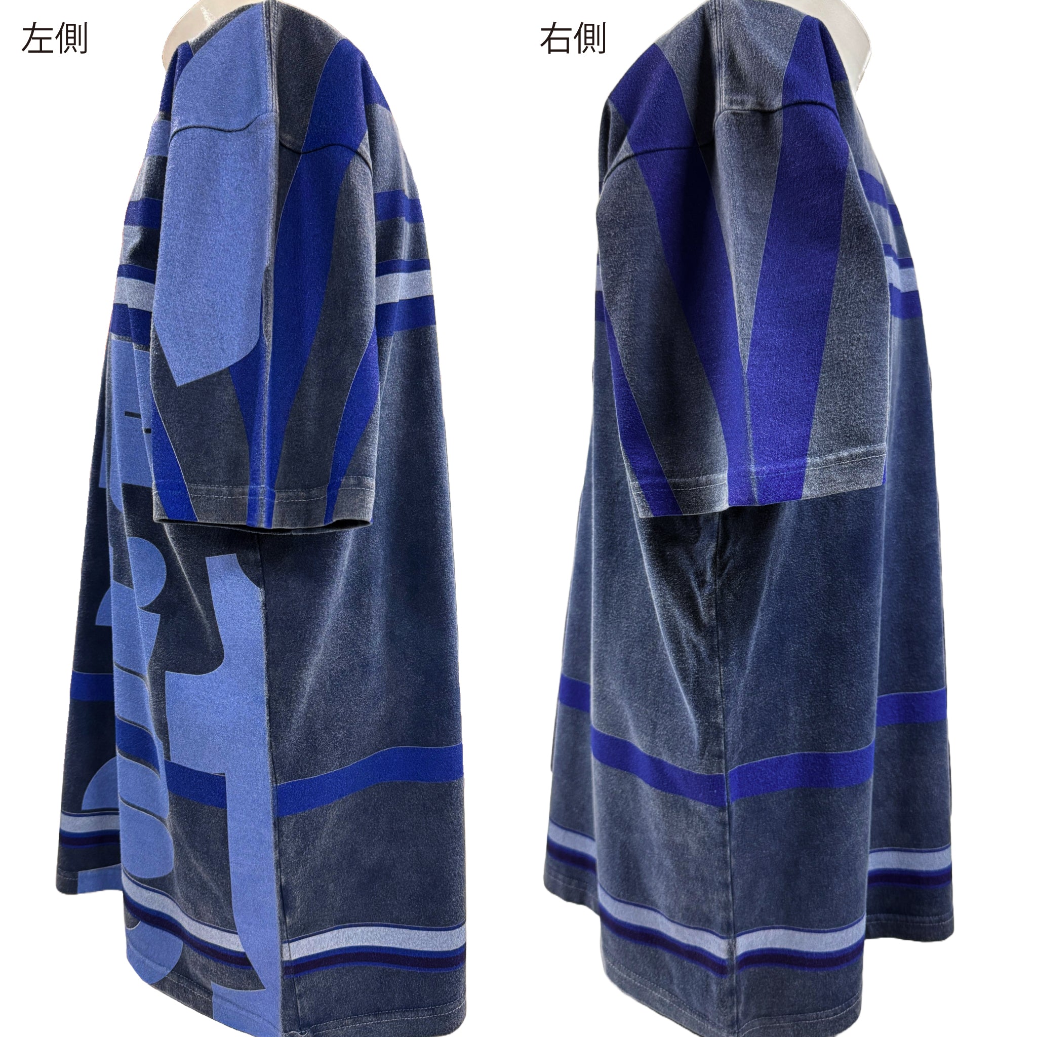 倉敷染　デニム調半袖Ｔシャツ　倉敷ロゴ風【5P-3021THL】