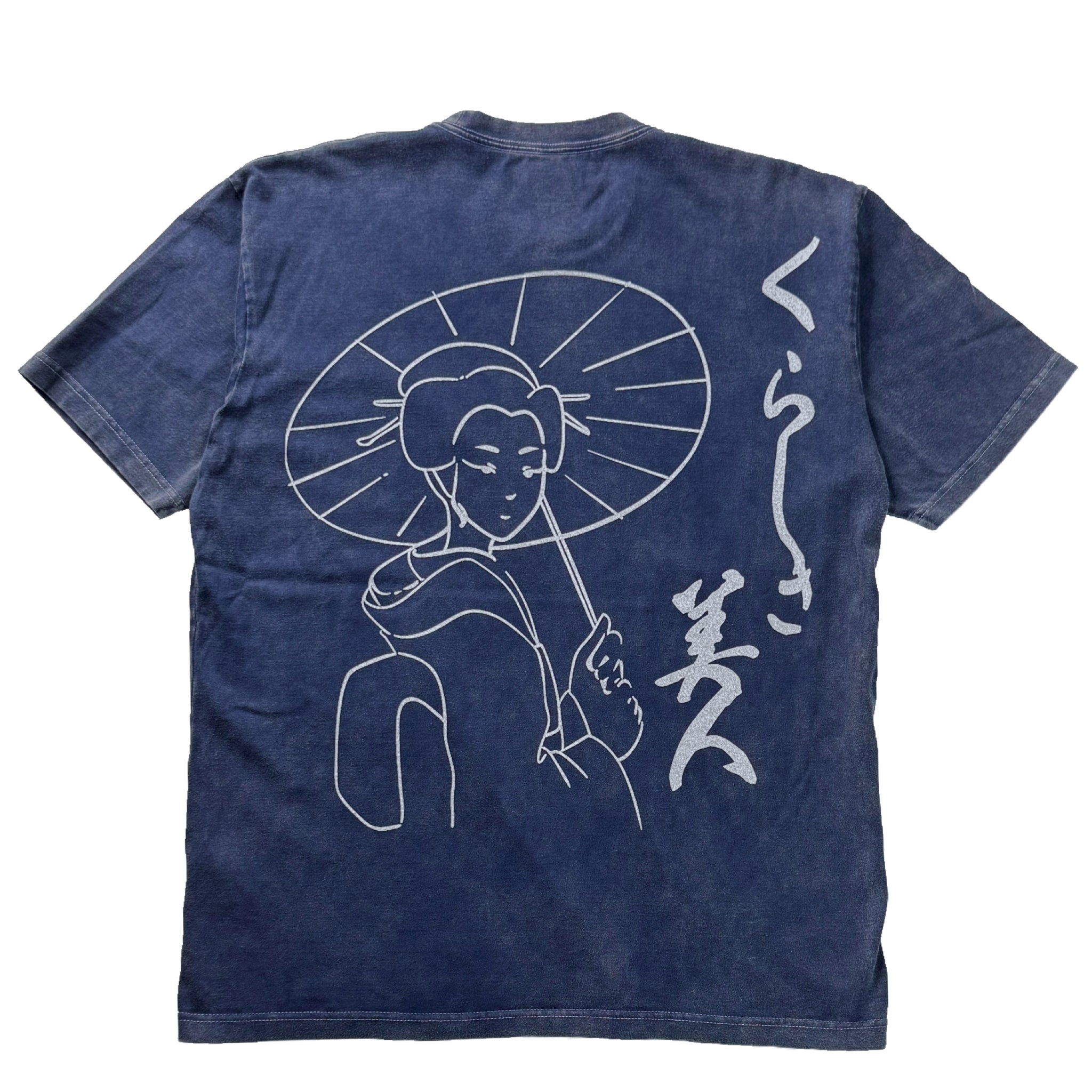 倉敷染 デニム調半袖Tシャツ くらしき美人【5P-3021TMB】 – CLALAFOR