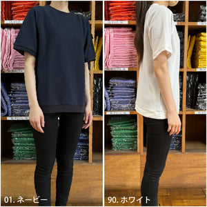 8130 帯電防止ワッフル半袖Ｔシャツ(CLALAFORﾈｰﾑ付)【5P-8130】